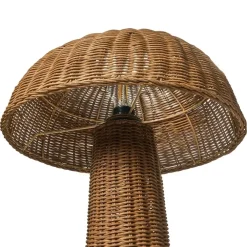 Staande Lampen-Leen Bakker ALERO - Staande lamp - Bruin - Rotan