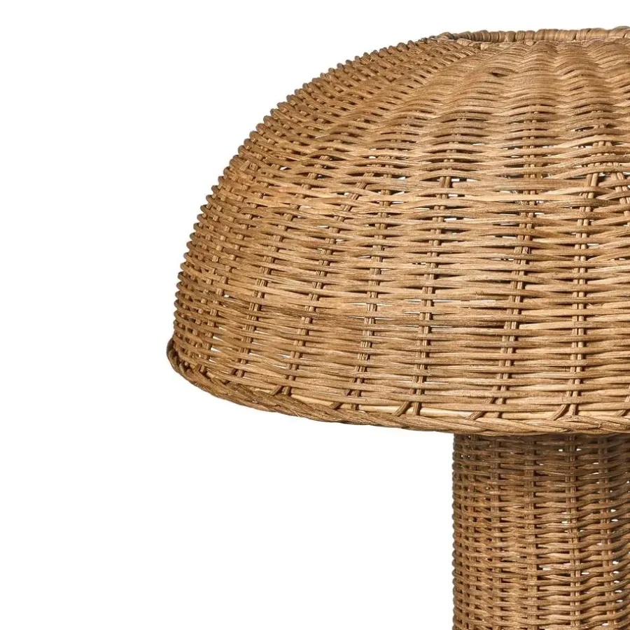 Staande Lampen-Leen Bakker ALERO - Staande lamp - Bruin - Rotan