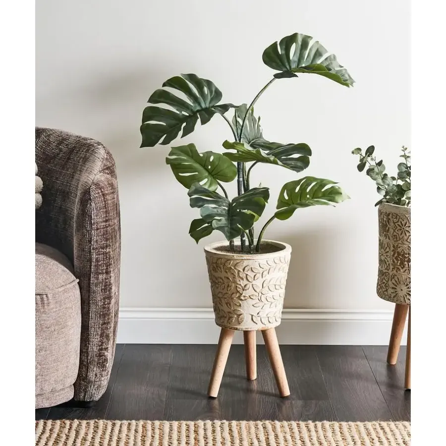 Bloempotten-Leen Bakker ALIARTOS- Bloempot - Gebroken wit - 43 cm - MgO