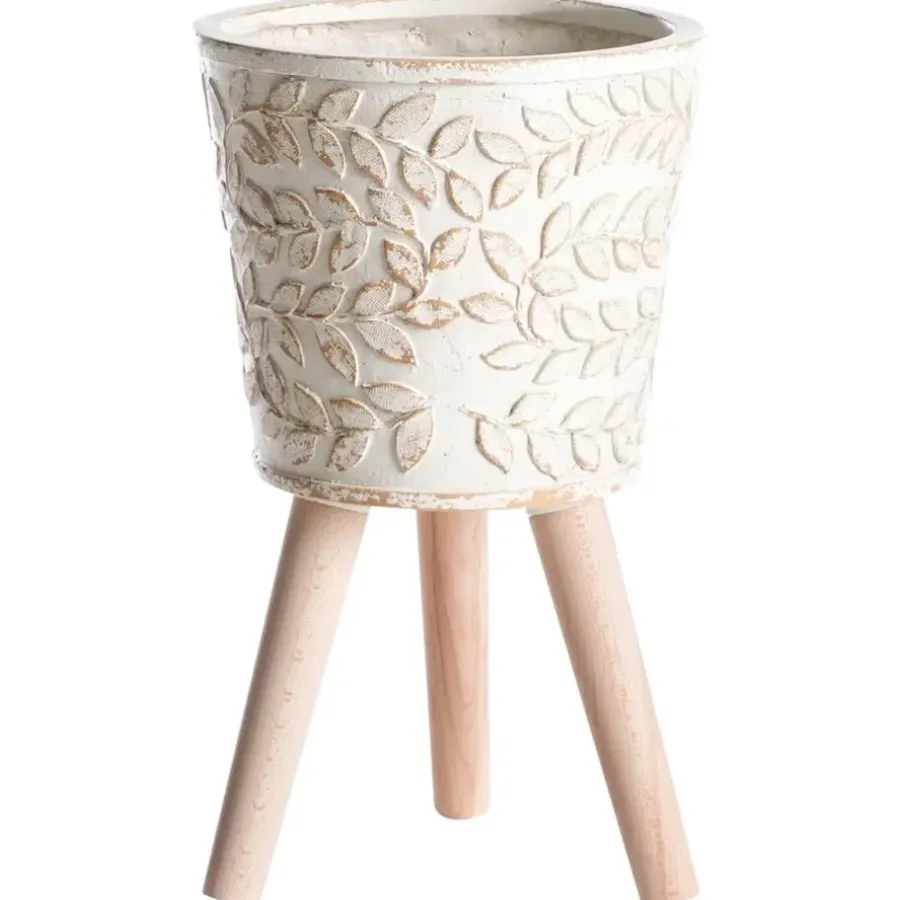 Bloempotten-Leen Bakker ALIARTOS- Bloempot - Gebroken wit - 43 cm - MgO