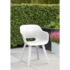 Allibert Tuinstoel Akola - wit (2 stuks)