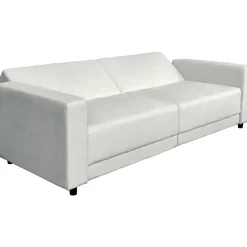 Slaapbanken|Slaapbanken-Dorel Home Allie II - Slaapbank 3-zits in crèmekleurige fluweel