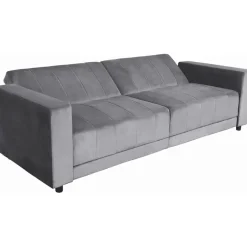 Dorel Home Allie II - Slaapbank 3-zits in antraciet fluweel