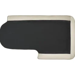 Beliani ALLIER - Chaise longue - Beige - Linkerzijde - Fluweel