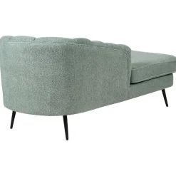 Loveseats-Beliani ALLIER - Chaise longue - Groen - Rechterzijde - Bouclé