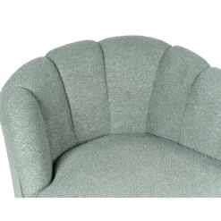 Loveseats-Beliani ALLIER - Chaise longue - Groen - Rechterzijde - Bouclé
