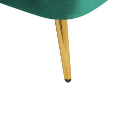 Loveseats-Beliani ALLIER - Chaise longue - Groen - Rechterzijde - Fluweel