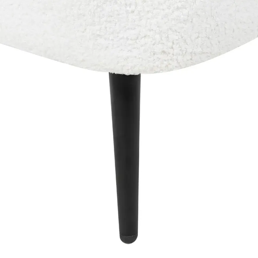 Loveseats-Beliani ALLIER - Chaise longue - Off-white - Rechterzijde - Bouclé