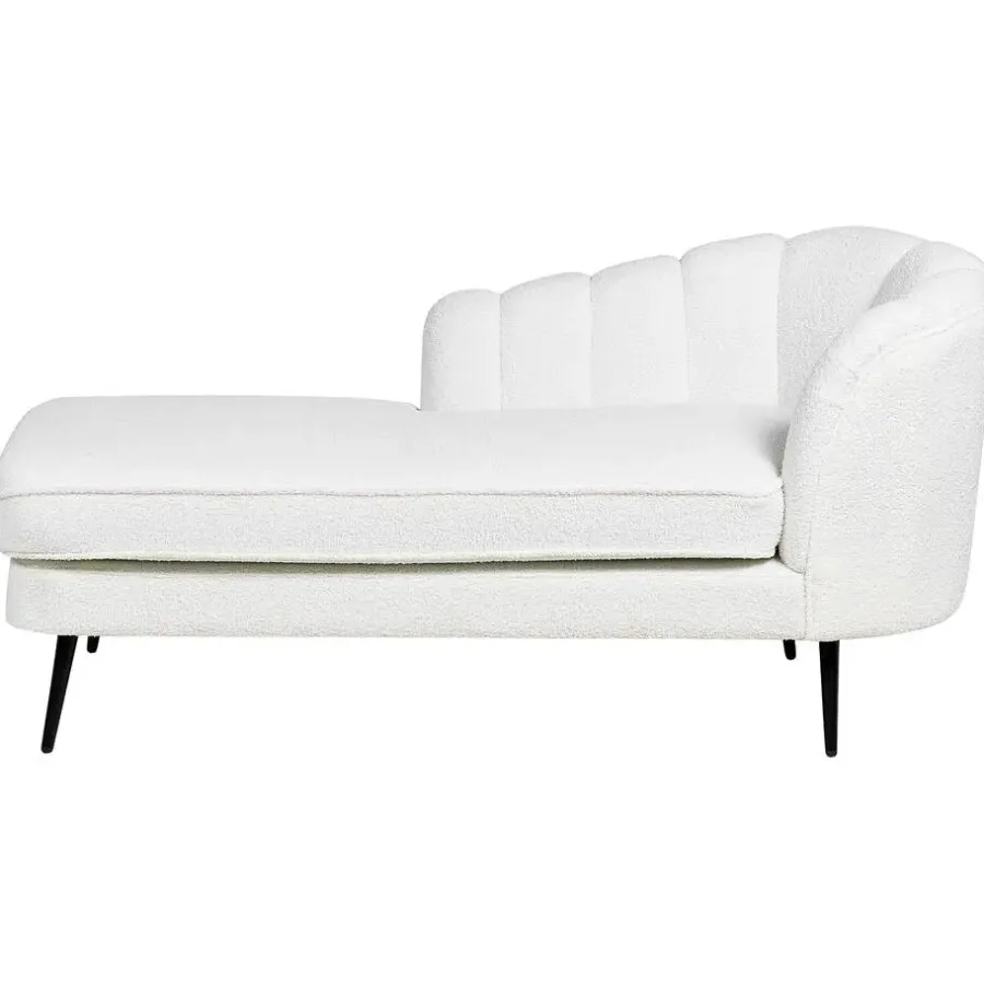 Loveseats-Beliani ALLIER - Chaise longue - Off-white - Rechterzijde - Bouclé