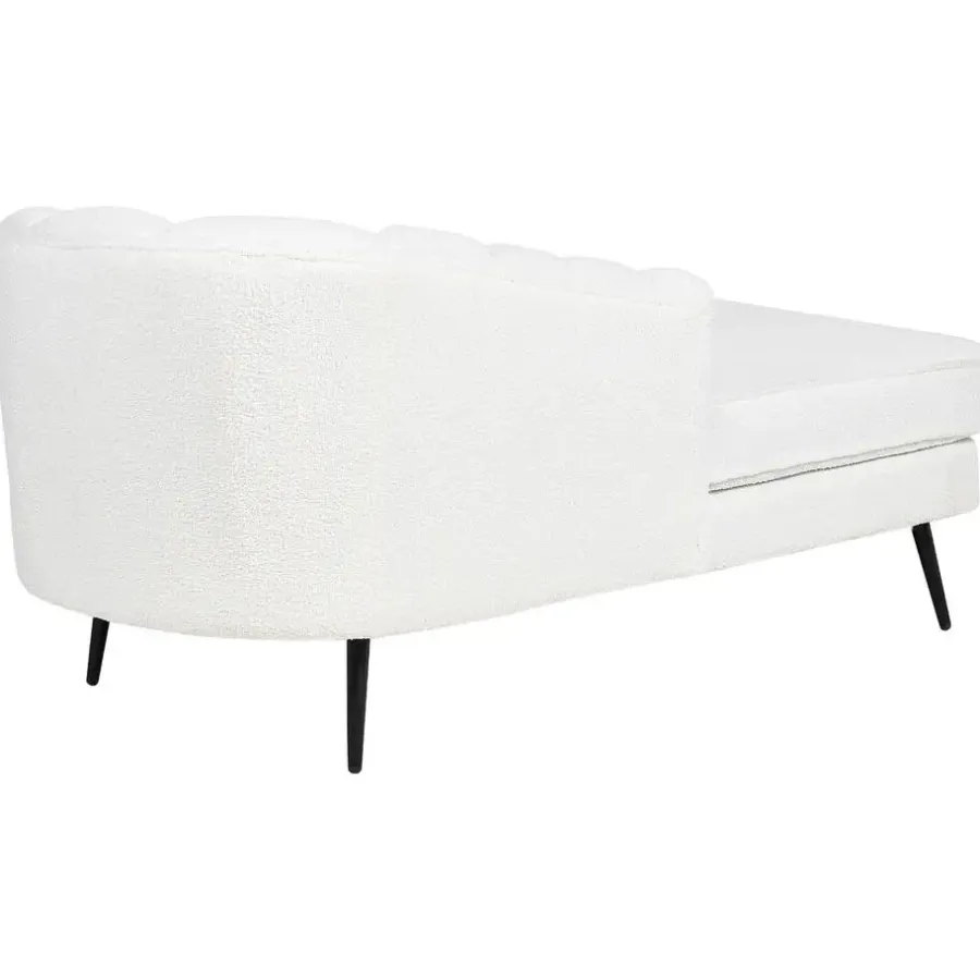 Loveseats-Beliani ALLIER - Chaise longue - Off-white - Rechterzijde - Bouclé