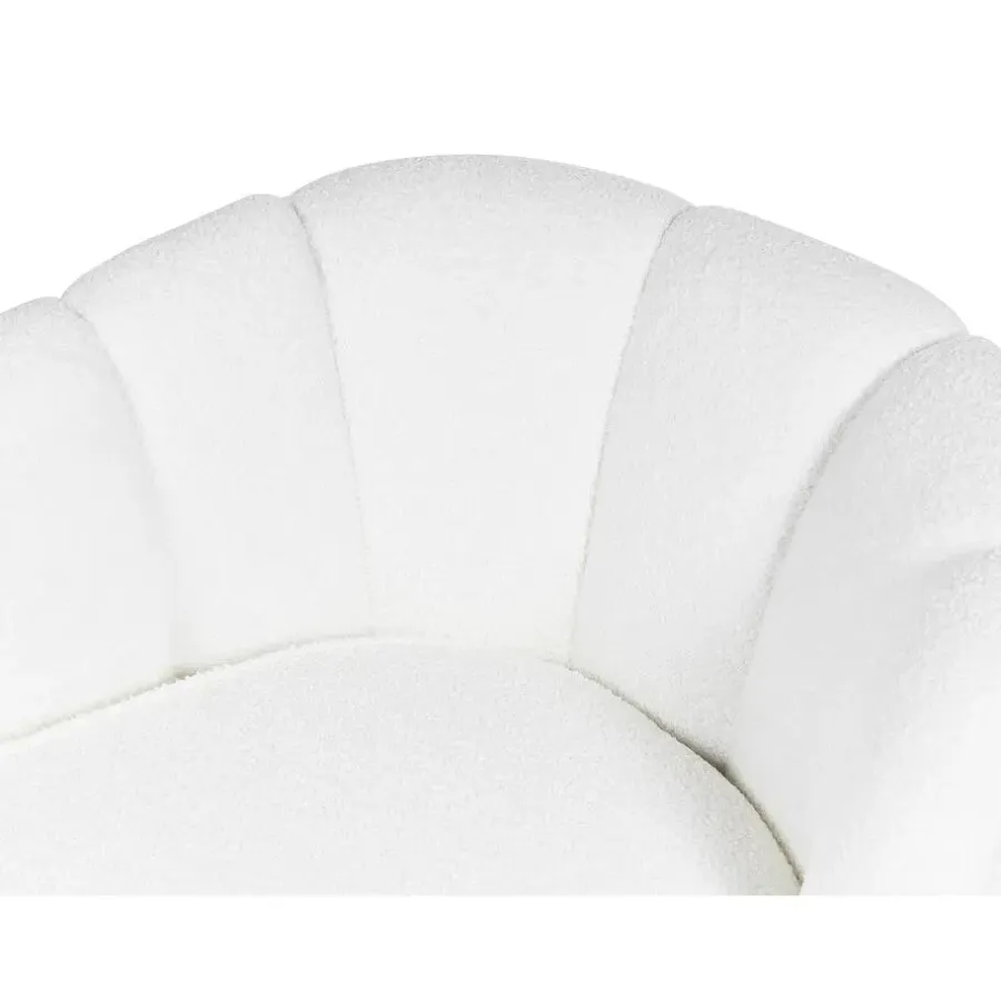 Loveseats-Beliani ALLIER - Chaise longue - Off-white - Rechterzijde - Bouclé
