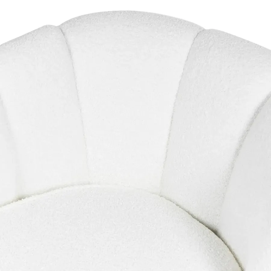 Loveseats-Beliani ALLIER - Chaise longue - Off-white - Rechterzijde - Bouclé