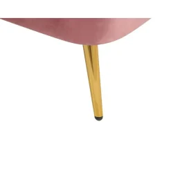 Beliani ALLIER - Chaise longue - Roze - Linkerzijde - Fluweel