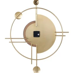 Beliani ALLOGNY - Wandklok - Goud/Zwart - Ijzer