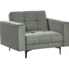 Beliani ALNES - Fauteuil - Donkergroen - Stof