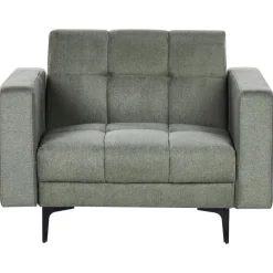 Beliani ALNES - Fauteuil - Donkergroen - Stof