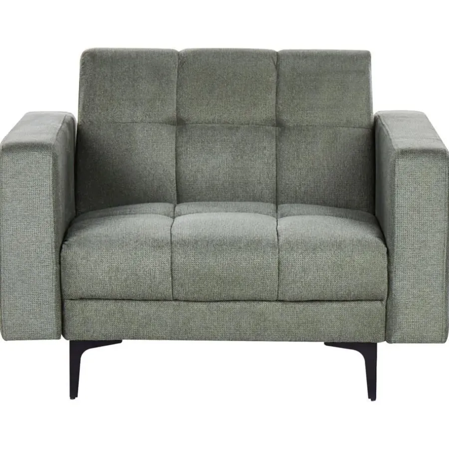 Beliani ALNES - Fauteuil - Donkergroen - Stof