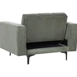 Beliani ALNES - Fauteuil - Donkergroen - Stof