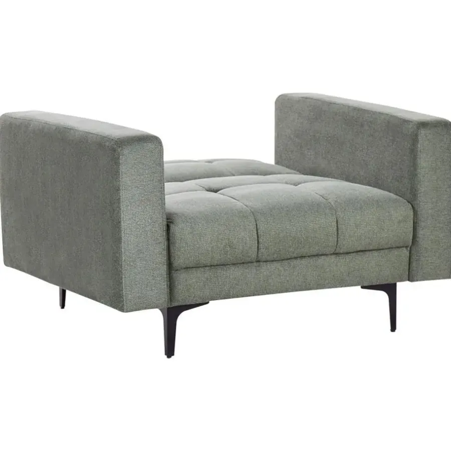 Beliani ALNES - Fauteuil - Donkergroen - Stof