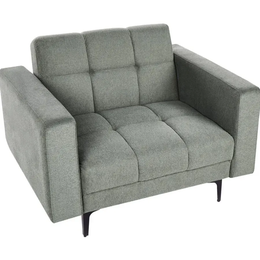 Beliani ALNES - Fauteuil - Donkergroen - Stof