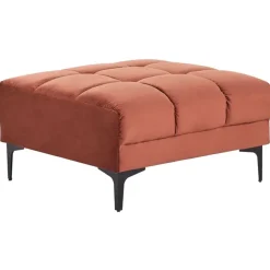 Leen Bakker ALNES - Ottomaan - Lichtrood - Polyester