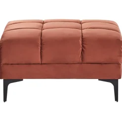Leen Bakker ALNES - Ottomaan - Lichtrood - Polyester