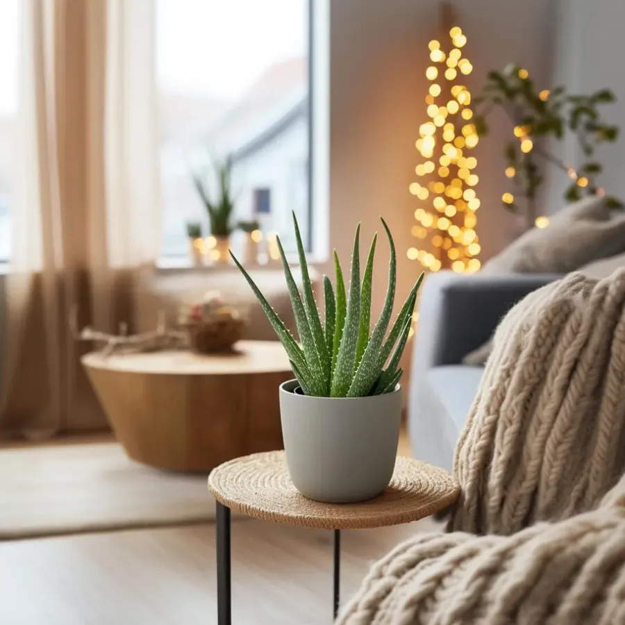 Kamerplanten-Plant in a Box Aloë vera - Set van 2 - Aloe barbadensis - Hoogte 25-40cm - ⌀10,5cm