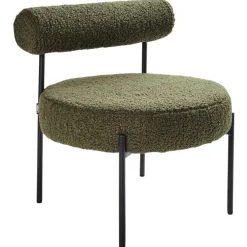 Beliani ALPHA - Fauteuil - Groen - Bouclé