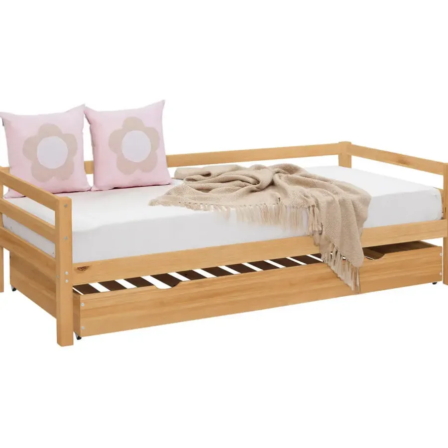 Kinderbedden-Loft24 Alpi - Bed met bedlade 90x200 cm in grenen