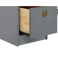 Loft24 Alpi - Bureau met 3 lades in grijs