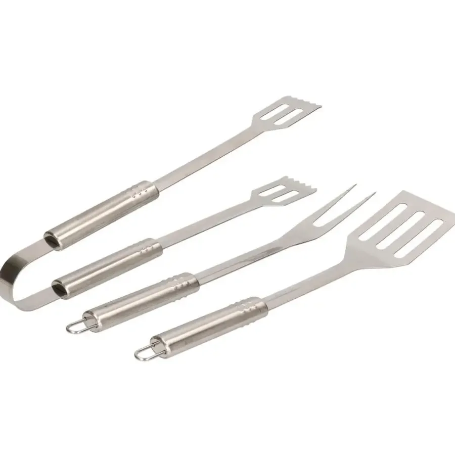 Barbecues En Accessoires-Alpina BBQ tools - 3-delige gereedschapset - RVS