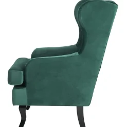 Fauteuils-Beliani ALTA - Chesterfield fauteuil - Groen - Fluweel