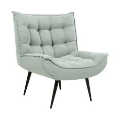 Beliani ALVESTA - Fauteuil - Mintgroen - Stof