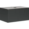 Leen Bakker ALZIRA - Badkamermeubel - Zwart - 80 x 52 cm - Hout