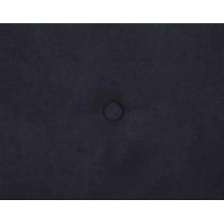 Beliani AMBASSADOR - Tweepersoonsbed - Zwart - 140 x 200 cm - Chenille