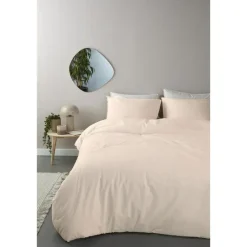 Ambiante Bamboo Uni dekbedovertrek - 140x200/220 - Zand