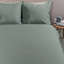 Ambiante Cotton Uni dekbedovertrek - 140x200/220 - Groen