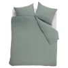 2-Persoons Dekbedovertrekken-Ambiante Cotton Uni dekbedovertrek - 200x200/220 - Groen