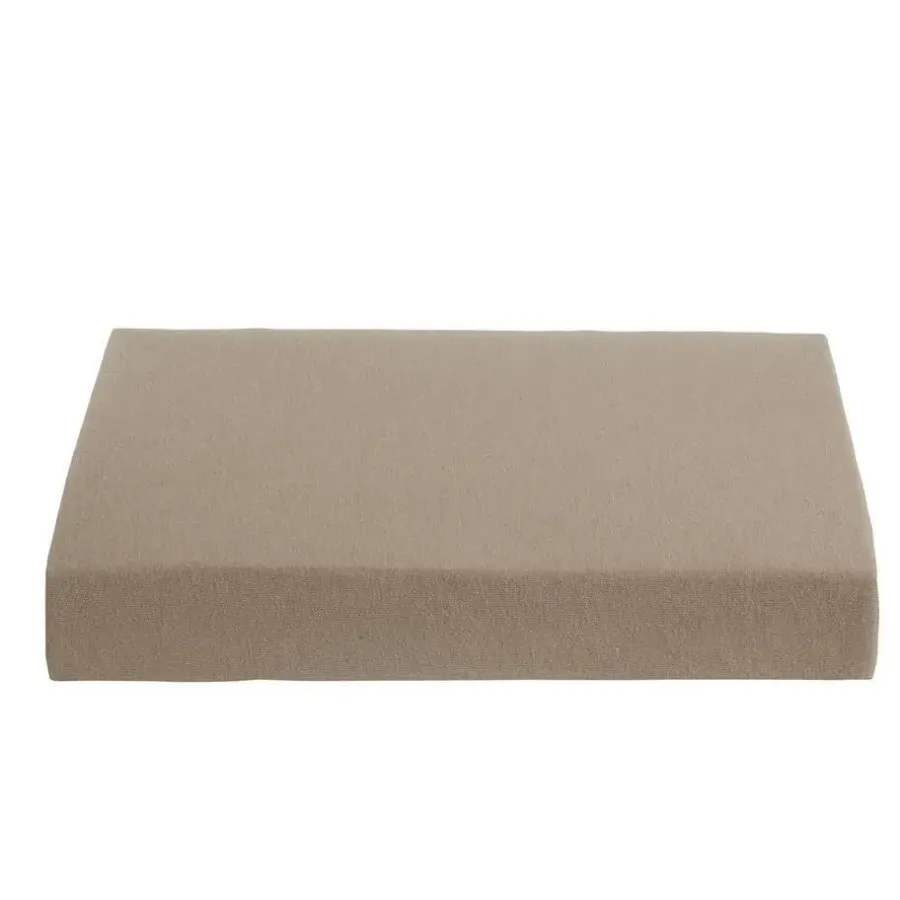Hoeslakens-Ambiante Jersey - Hoeslaken - 200x200/210 - Taupe