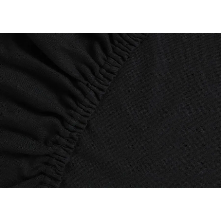 Ambiante Jersey - Hoeslaken - 180x200/210 - Zwart