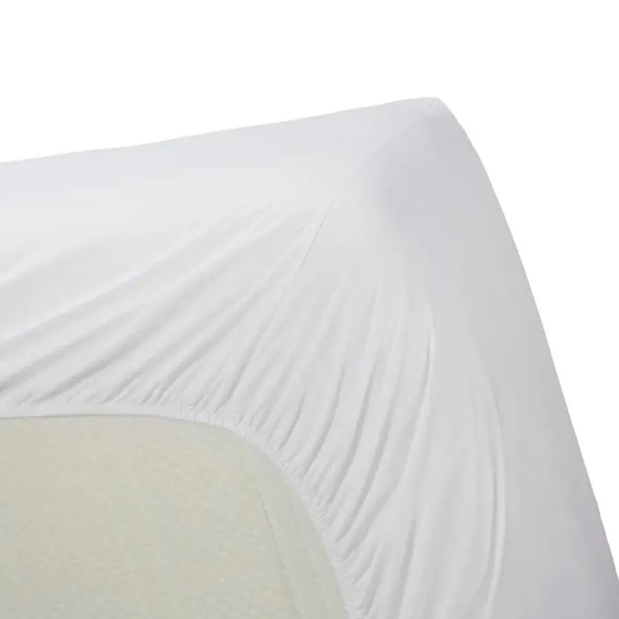 Hoeslakens-Ambiante Katoen - Topper Hoeslaken - 180x220 - Wit