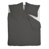 Ambiante Satin Uni dekbedovertrek - 200x200/220 - Donker Grijs