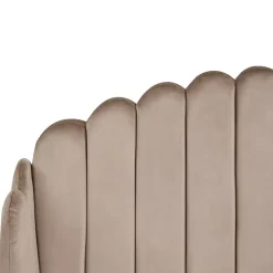 Twijfelaars-Leen Bakker AMBILLOU - Bed - Taupe - 120 x 200 cm - Fluweel