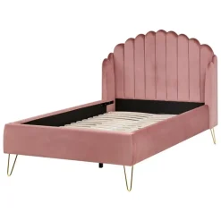 Leen Bakker AMBILLOU - Tweepersoonsbed - Roze - 120 x 200 cm - Fluweel