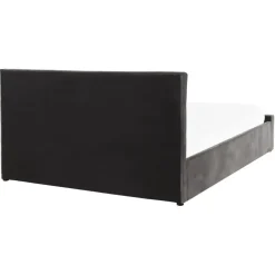 Beliani AMIENS - Bed met opbergruimte - Grijs - 160 x 200 cm - Fluweel