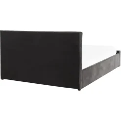 Beliani AMIENS - Bed met opbergruimte - Grijs - 160 x 200 cm - Fluweel