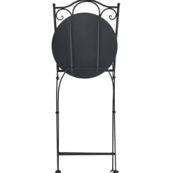 Bistro- & Balkonsets-Leen Bakker ANAPO - Set van 2 tuinstoelen - Zwart - IJzer