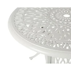 Beliani ANCONA - Tuintafel - Wit - 90 x 90 cm - Aluminium