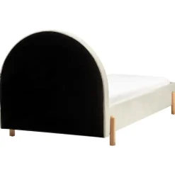 Beliani ANET - Bed - Beige - 90 x 200 cm - Stof