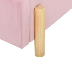 Beliani ANET - Bed - Roze - 90 x 200 cm - Fluweel